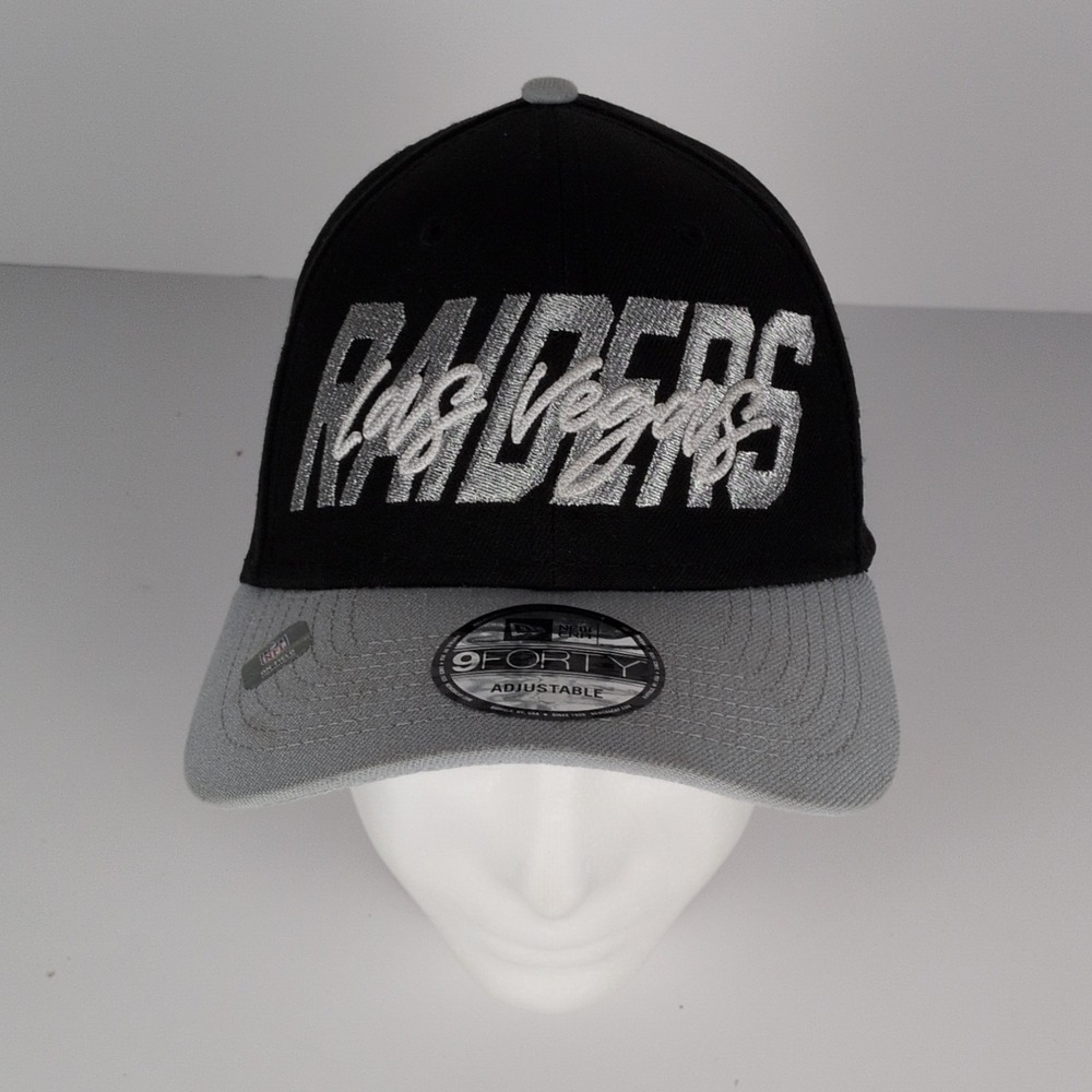 2022 Draft New Era 9Fifty NFL Las Vegas Raiders Snapback Hat Cap Black/Grey